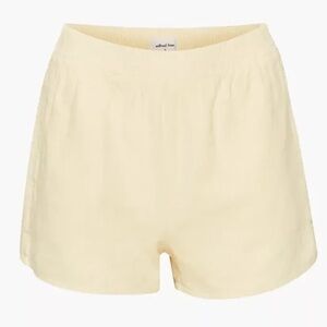 Aritzia Wilfred Free Gelato Linen Shorts